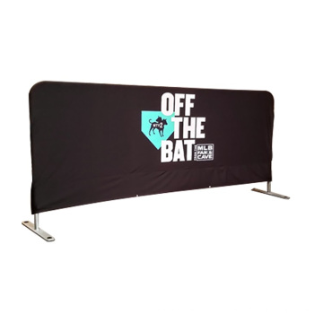 Temporary Fencing Barricade Banner Cover Crowd Control Mesh Pvc Vinyl Fabric Mesh Fabric Barricade Cover